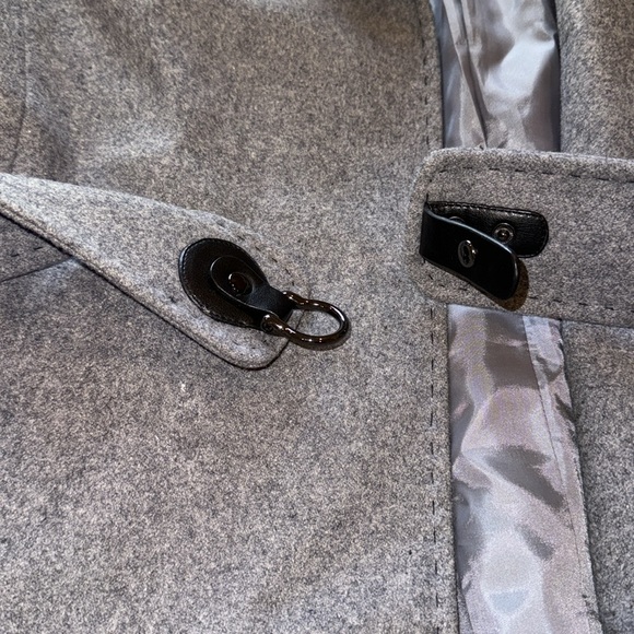 Via Spiga gray/black trench coat. Size 6 - Picture 4 of 7